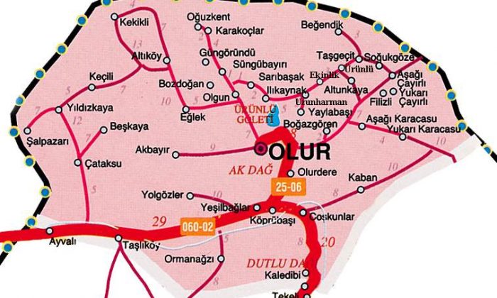 Olur – Erzurum Haritaları