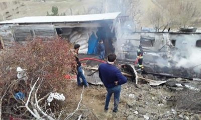 Soğukgöze Köyünde Yangın Çıktı
