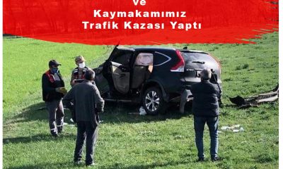 Olur Belediye Başkanı ve Olur Kaymakamı  Trafik Kazası Yaptı.
